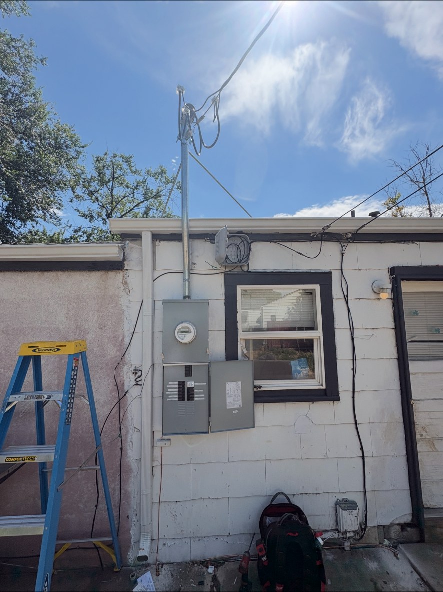 Newly installed and labeled 200 amp electrical panel